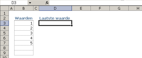 laatste-waarde