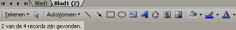 Filter-melding-Excel