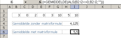 gemiddelde-met-matrix