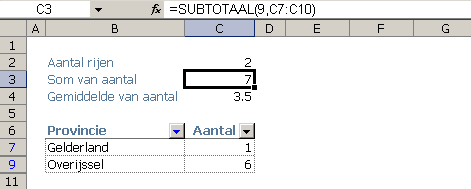 meerdere-subtotaal-functies
