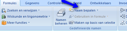 Formules Naam bepalen